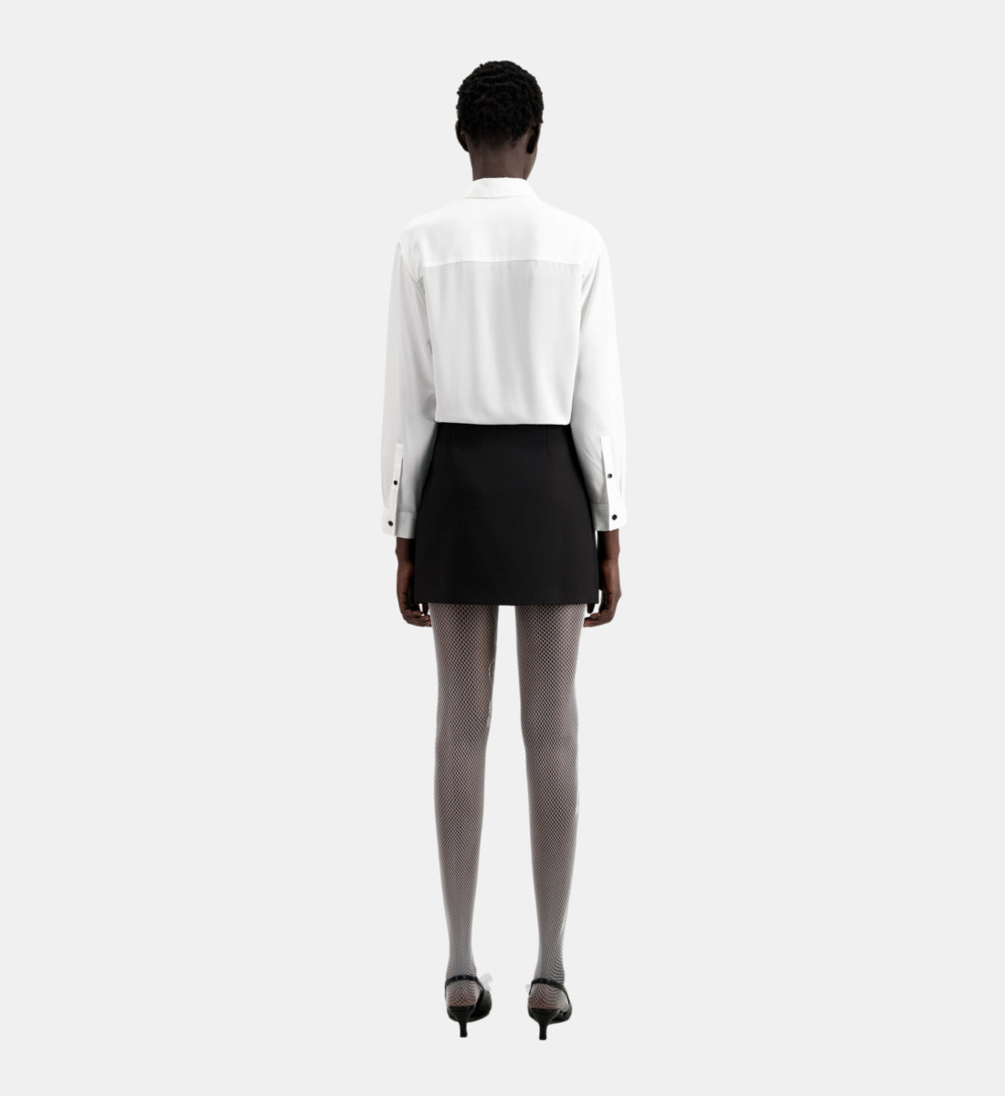 Short Crepe Skirt | Women | Black