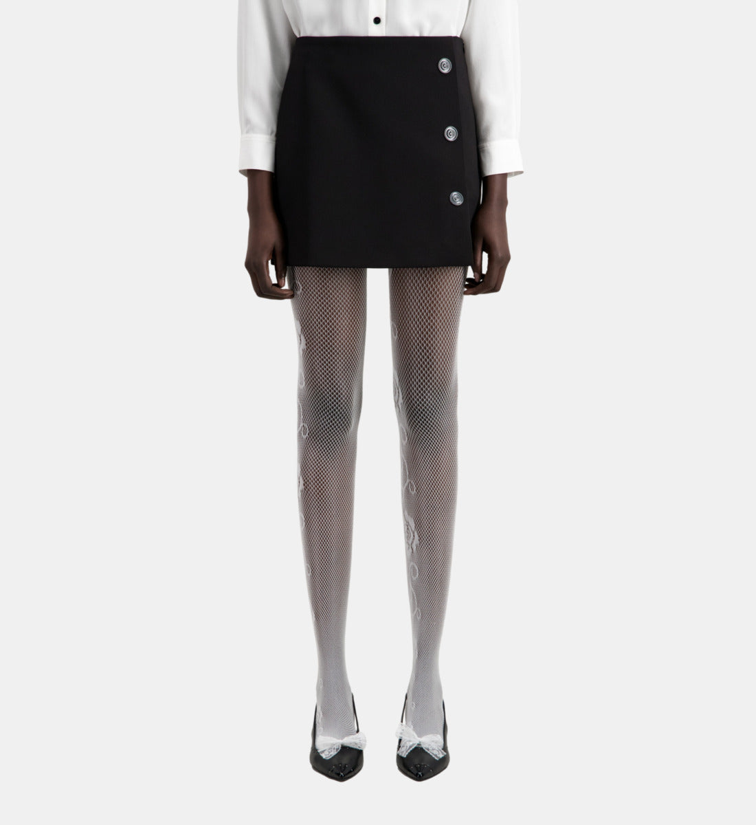 Short Crepe Skirt | Women | Black