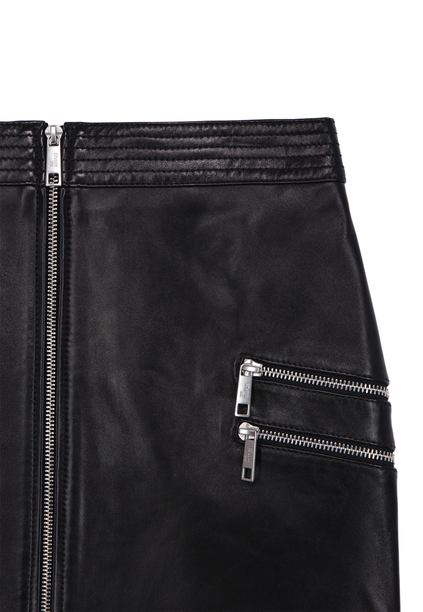 Short Leather Skirt | Women | Black