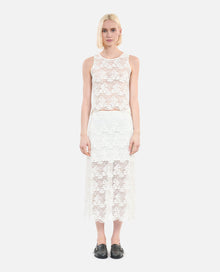 Long Lace Skirt | Women | Ecru