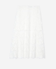 Long Lace Skirt | Women | Ecru