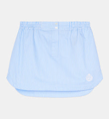 Short Striped Skirt | Women | Blue White