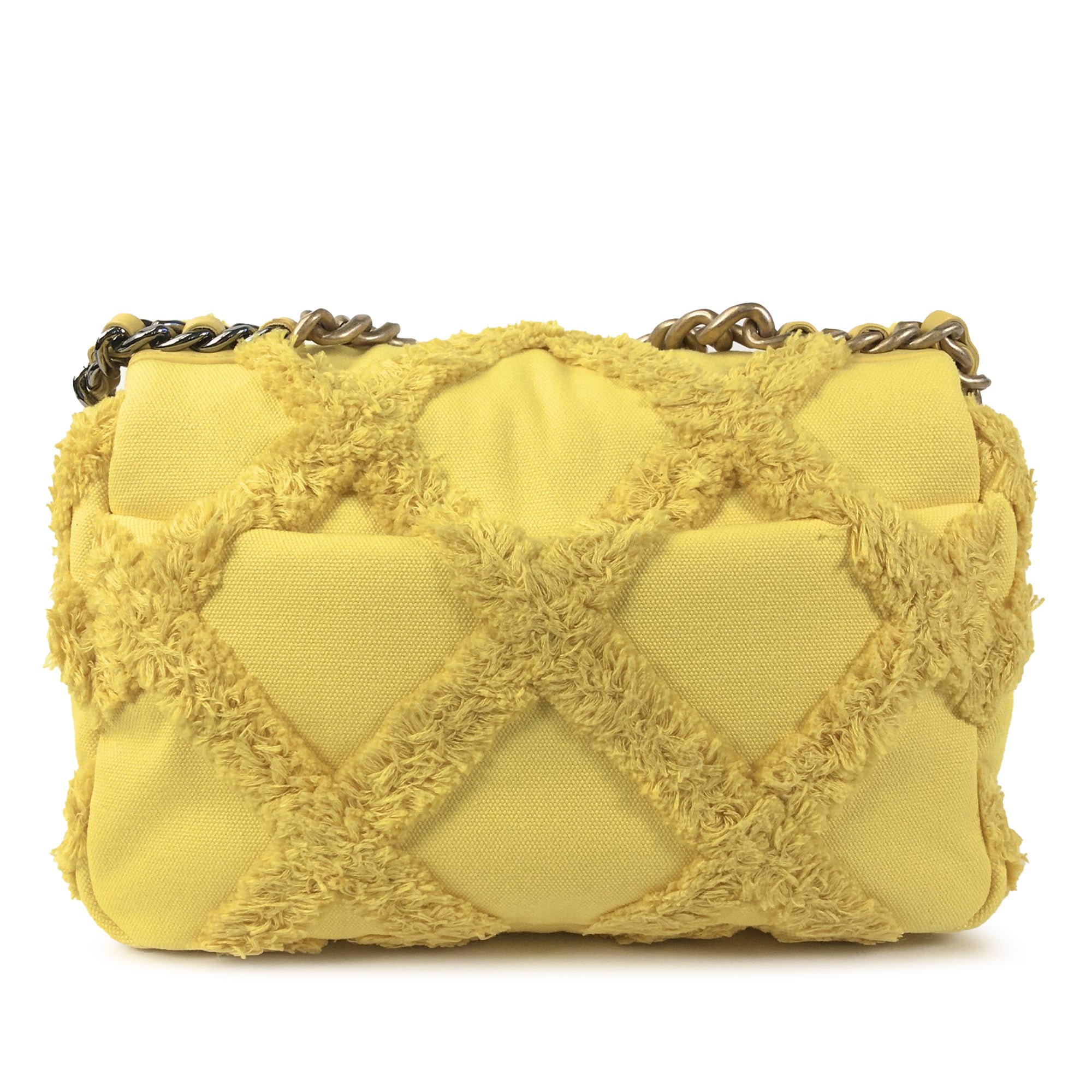 Chanel | Pre-Owned Medium Canvas 19 Flap | Yellow