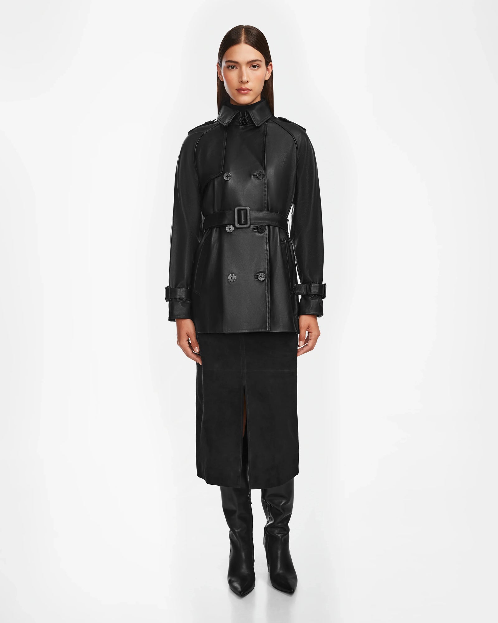 Women | CASSIE M Leather Jacket | Black