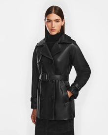 Women | CASSIE M Leather Jacket | Black