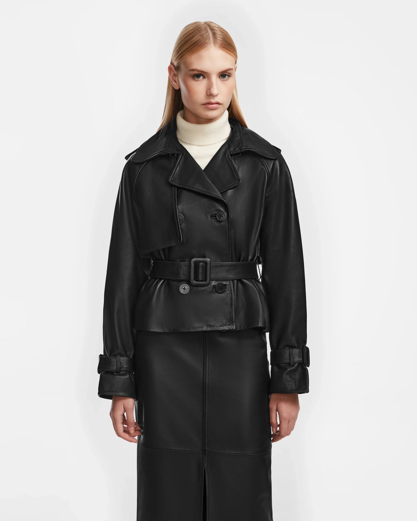 Women | CASSIE S Leather Jacket | Black