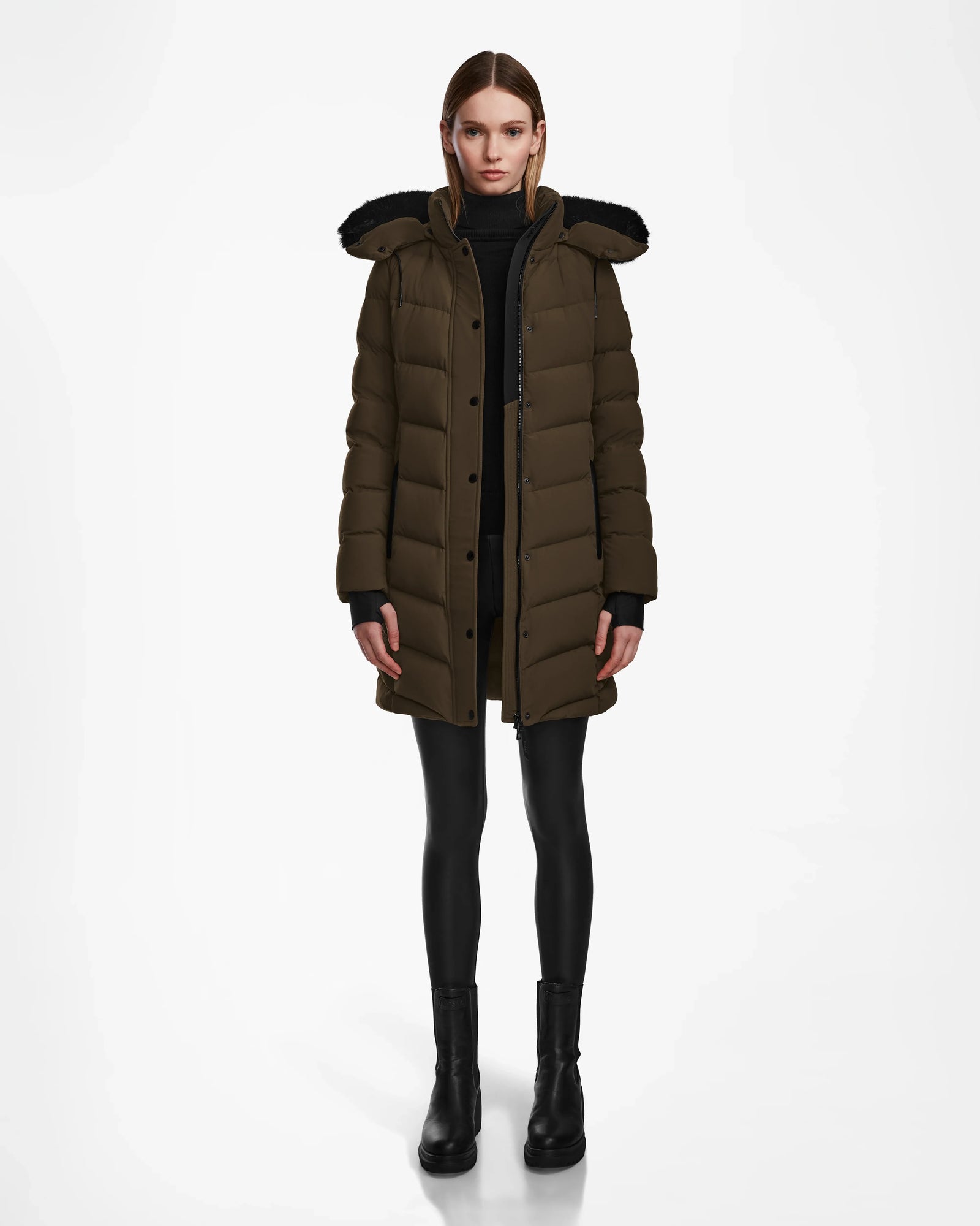 Women | ELISA Down Puffer | Army