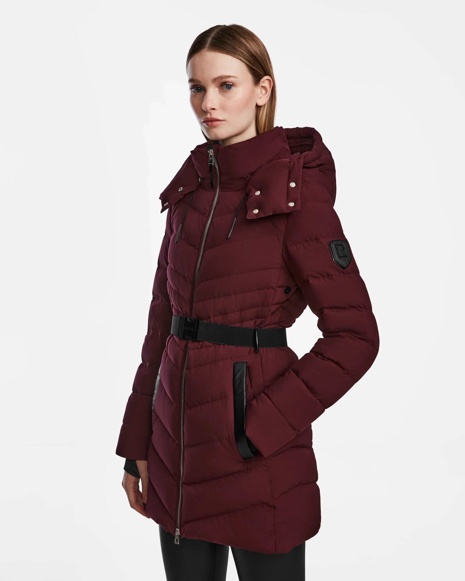 Women | MALAYA M Down Puffer | Wine