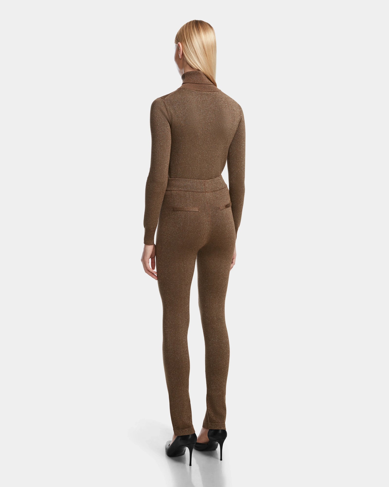 Women | MANSUR Knit Legging | Antique Bronze