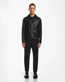 Men | MANUS Leather Jacket | Black