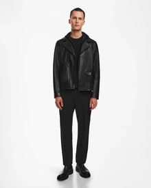 Men | MANUS Leather Jacket | Black