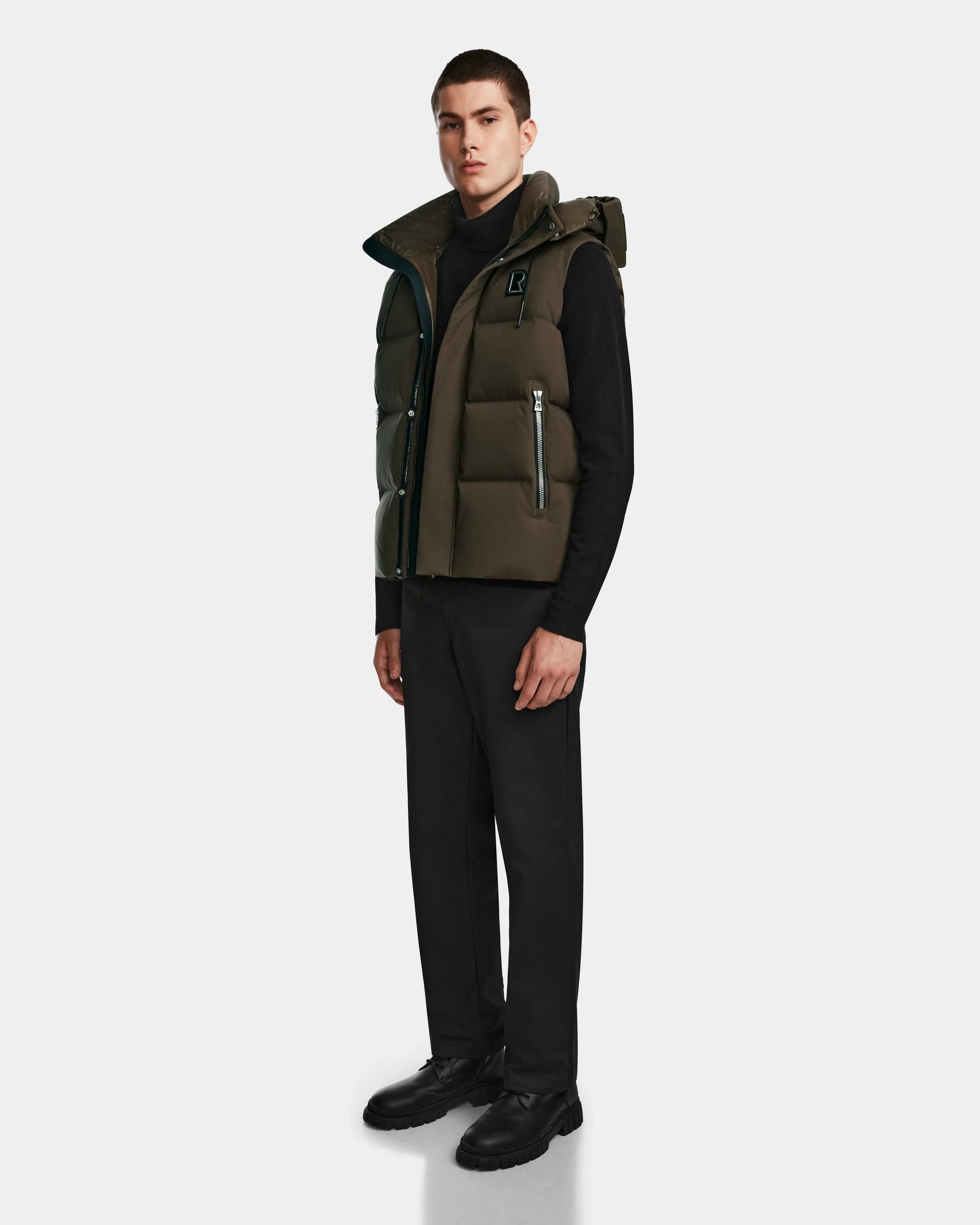 Unisex | Down Puffer Vest REN M 9123512 M | Army