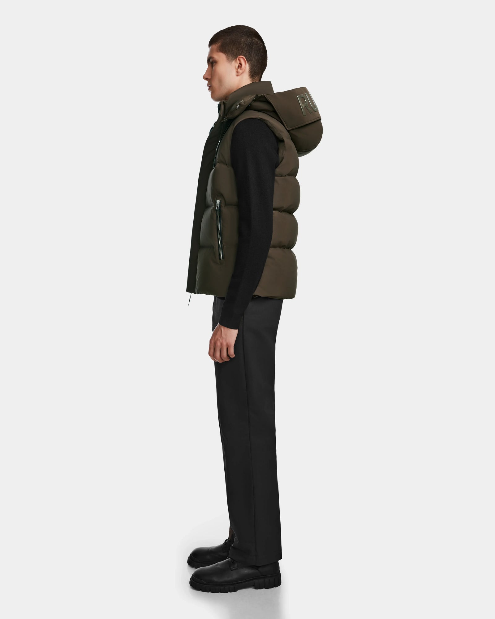 Unisex | Down Puffer Vest REN M 9123512 M | Army