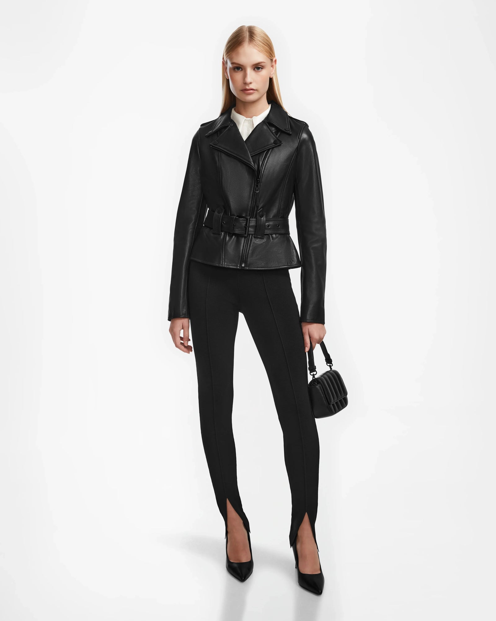 Women | YEVA Leather Jacket | Black