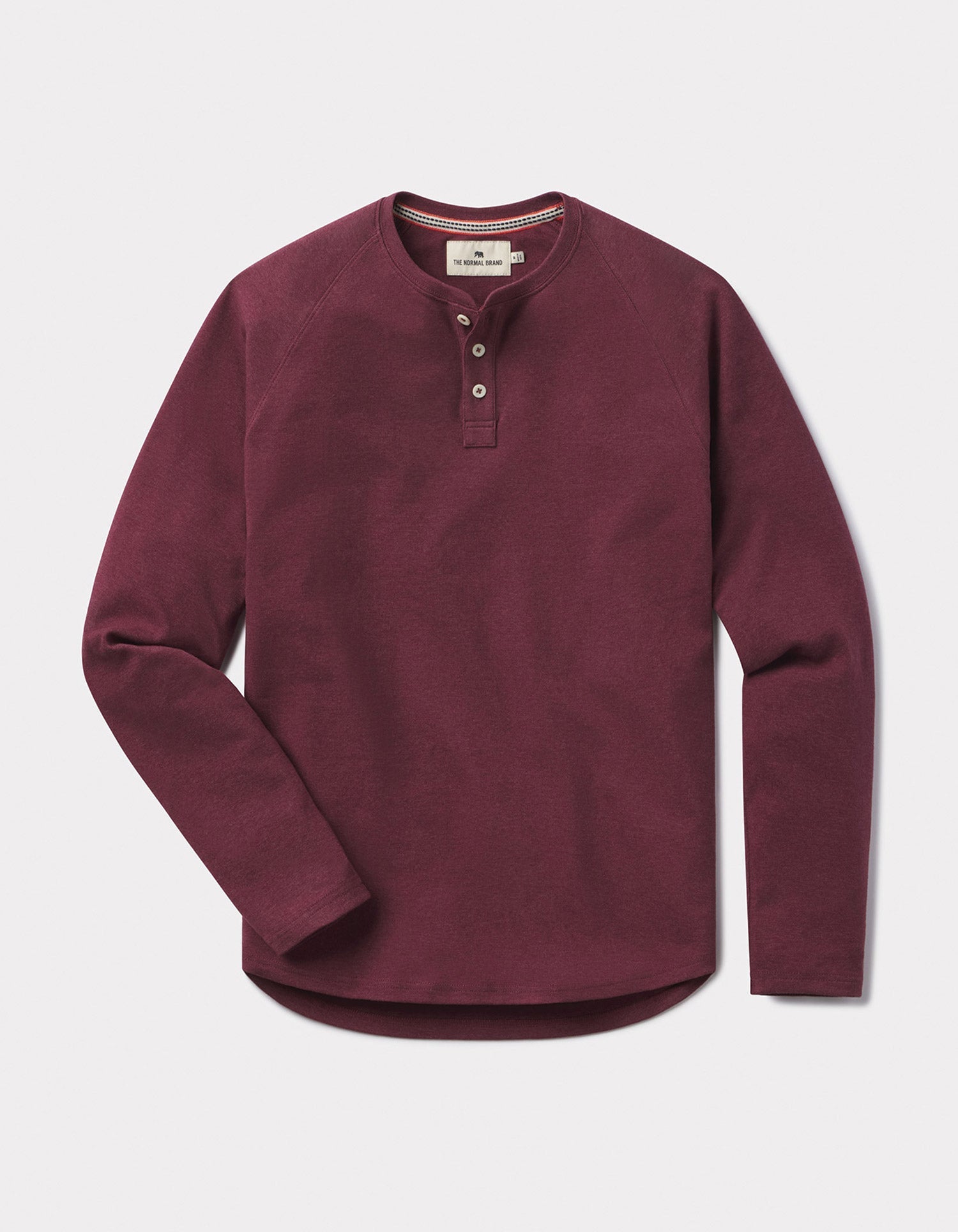Men | Puremeso Everyday Henley | Wine