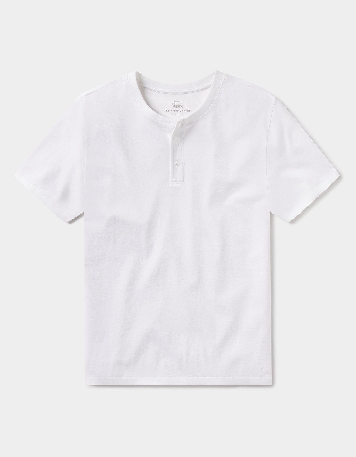 Men | Normal Jersey Henley | White