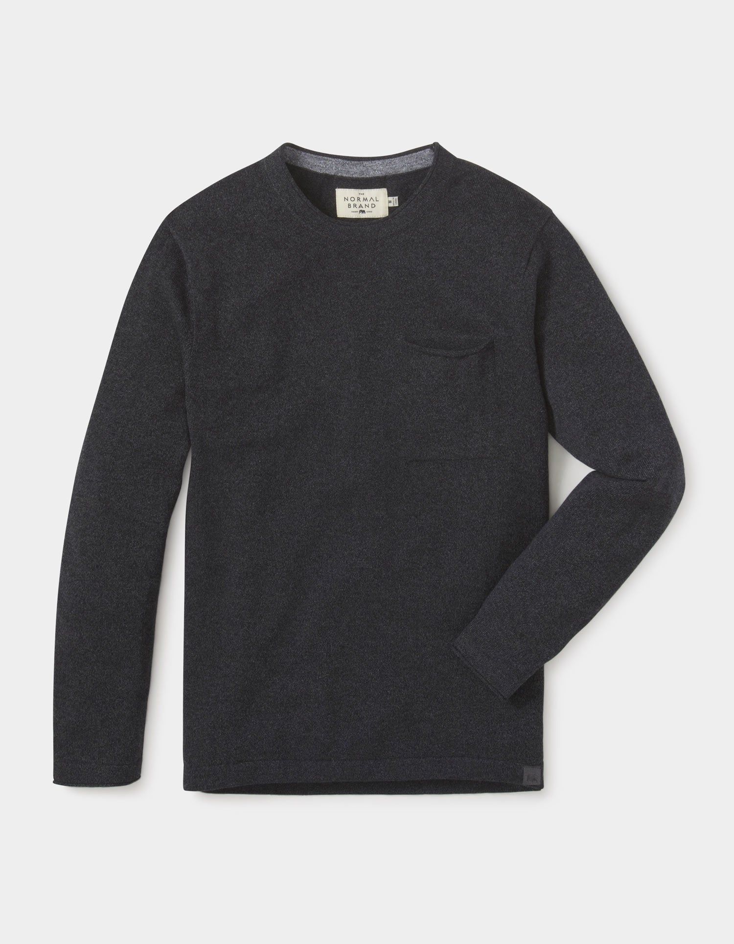 Men | Roll Hem Pocket Crew Sweater | Green