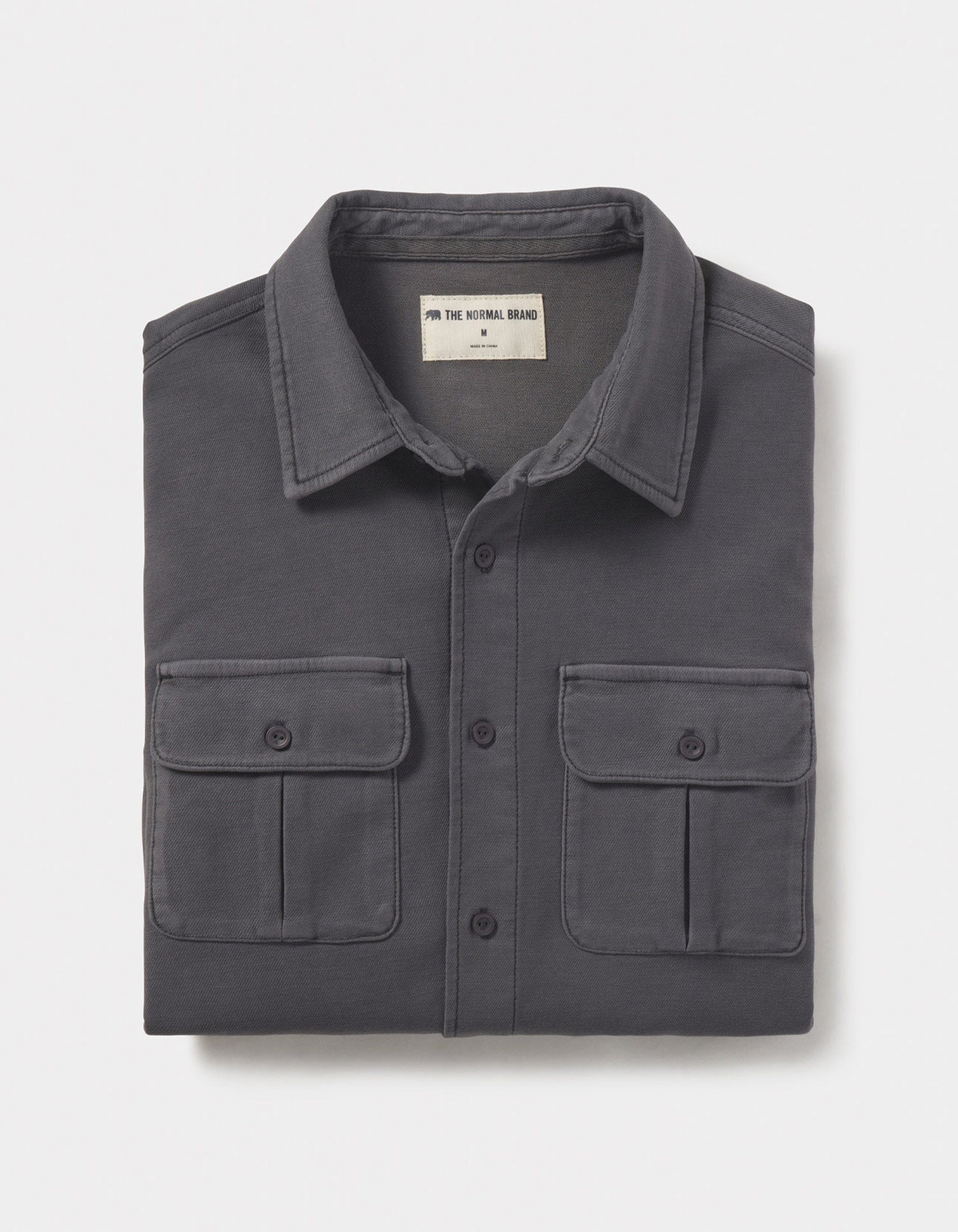 Men | Comfort Terry Shirt Jacket | Steel