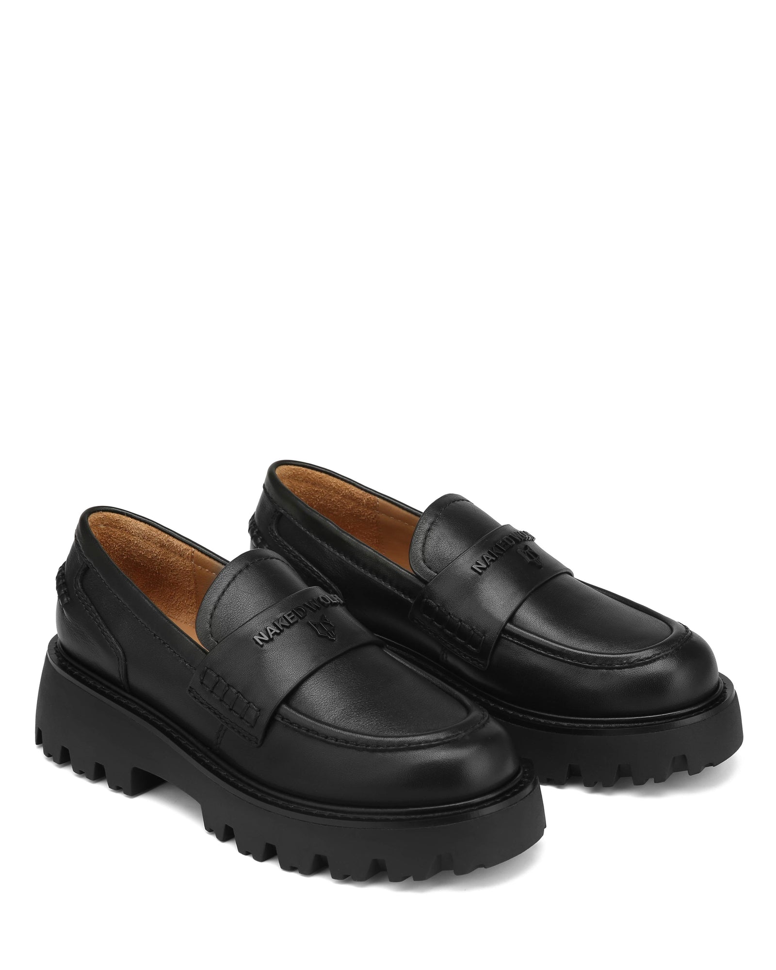 Womens | Flawed Leather Loafer | Black