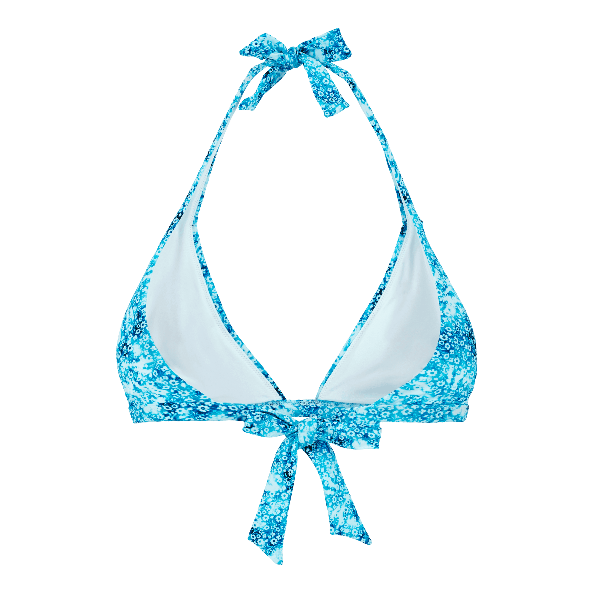 Women | Flower Tye & Dye Jersey Swim Top | Navy