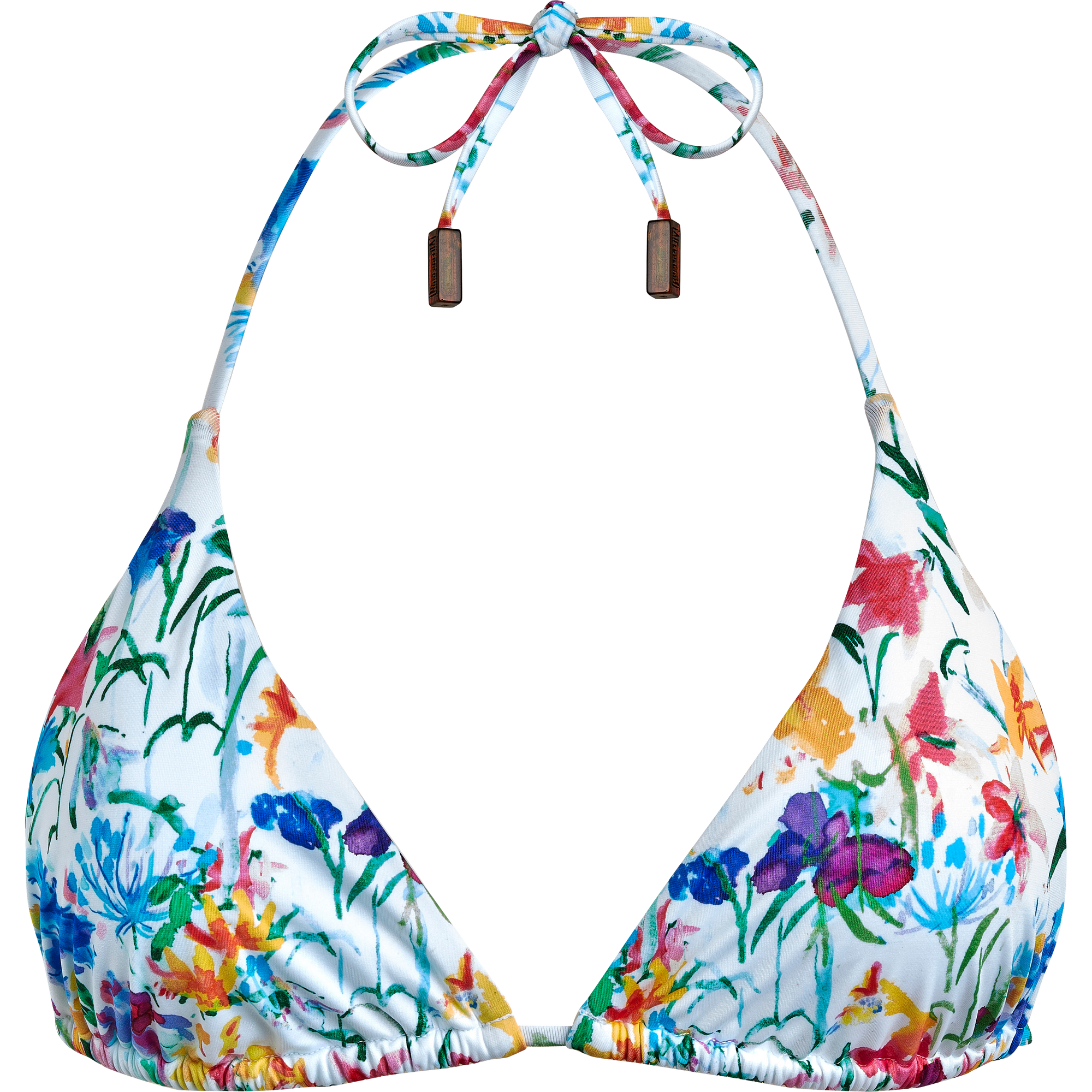 Women | Happy Flower Swim Top | White