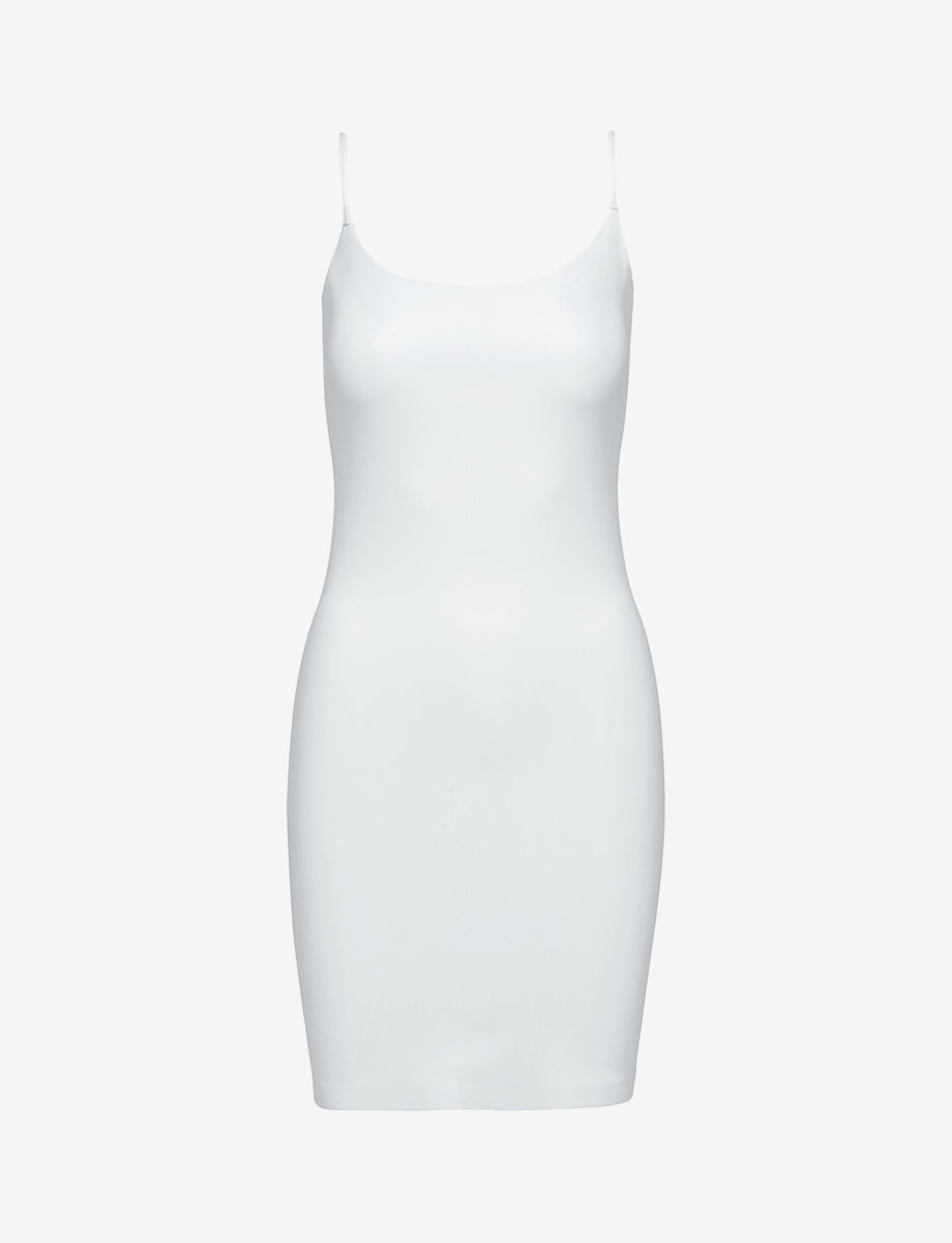 Faux Leather Cami Dress | White Faux Leather Cami Dress | White