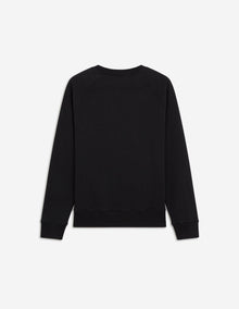 Mens | Tricolor Fox Patch Clean Cotton Fleece Sweatshirt | Black