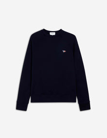Mens | Tricolor Fox Patch Clean Cotton Fleece Sweatshirt | Navy