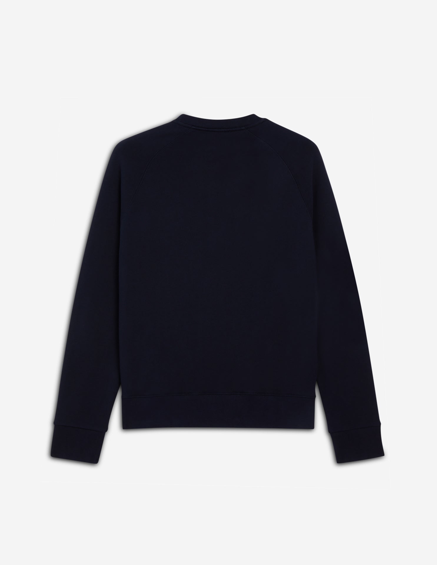 Mens | Tricolor Fox Patch Clean Cotton Fleece Sweatshirt | Navy