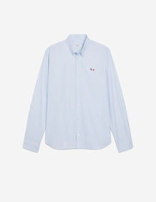 Mens | Tricolor Fox Patch Classic Button-Down Shirt | Light Blue