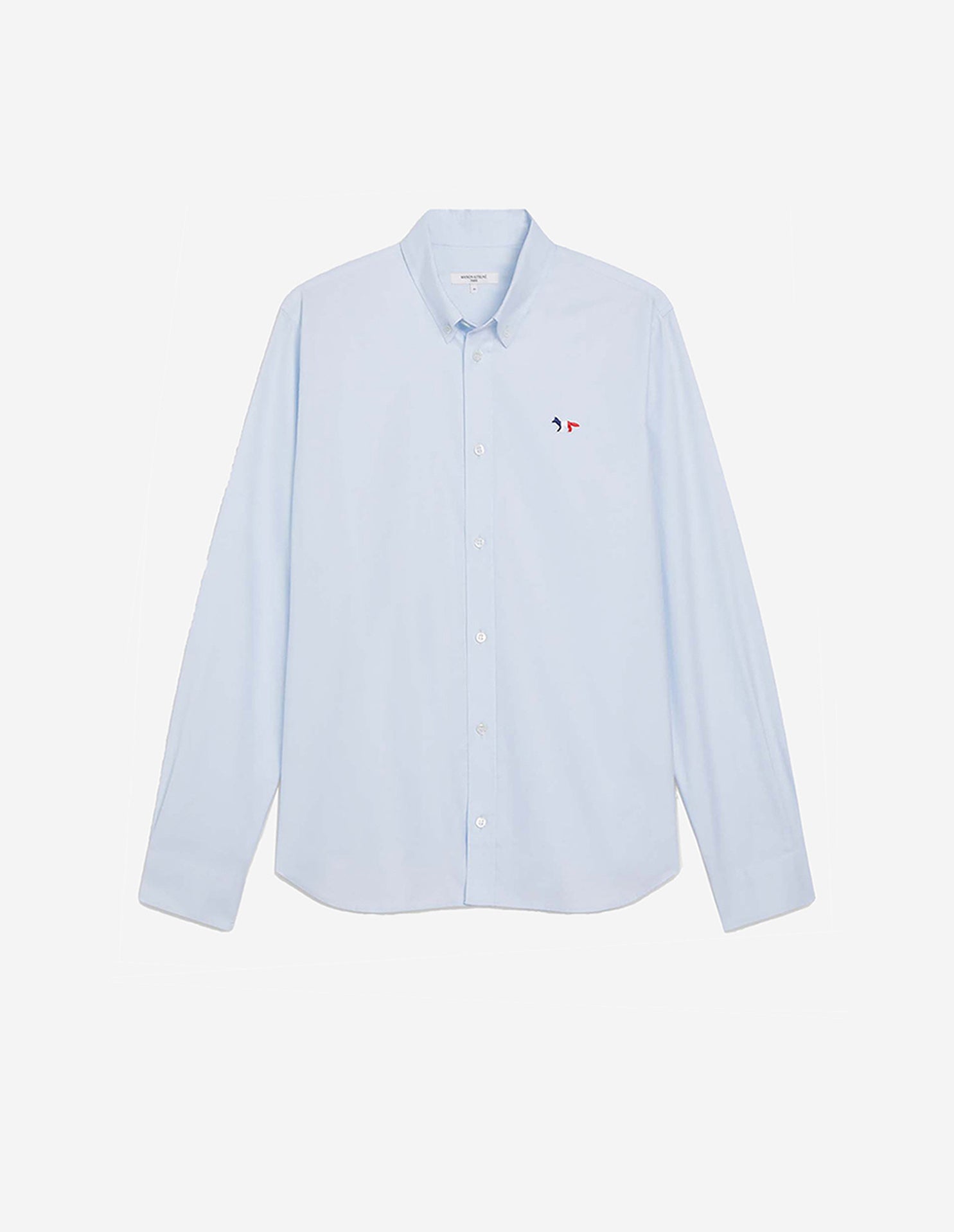 Mens | Tricolor Fox Patch Classic Button-Down Shirt | Light Blue