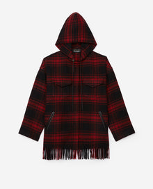 Tartan Wool Jacket | Women | Red x Black