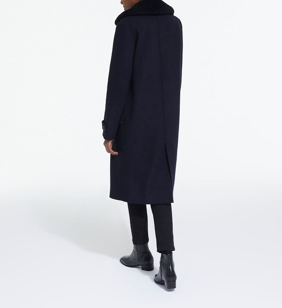 Wool Coat | Women | Navy Blue