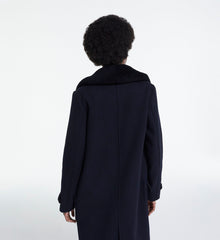 Wool Coat | Women | Navy Blue