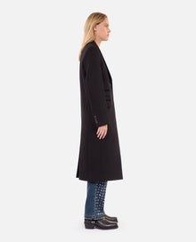 Long Wool-Blend Coat | Women | Black