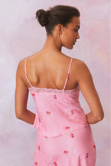 Womens | Fox Cami Top | Cherry Pink