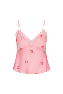 Womens | Fox Cami Top | Cherry Pink