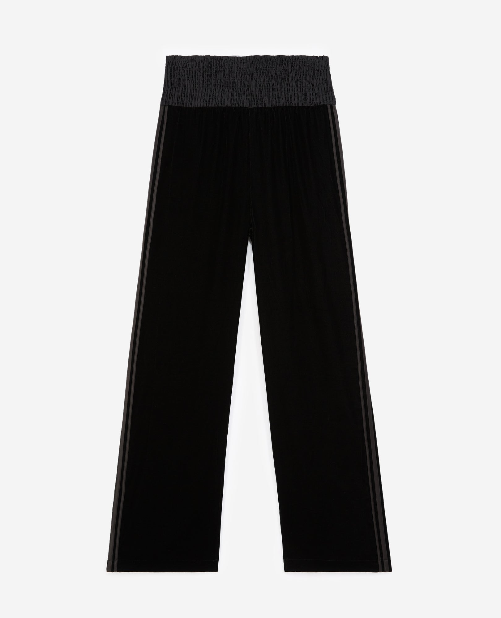 Velvet Pants With Trims | Women | Black