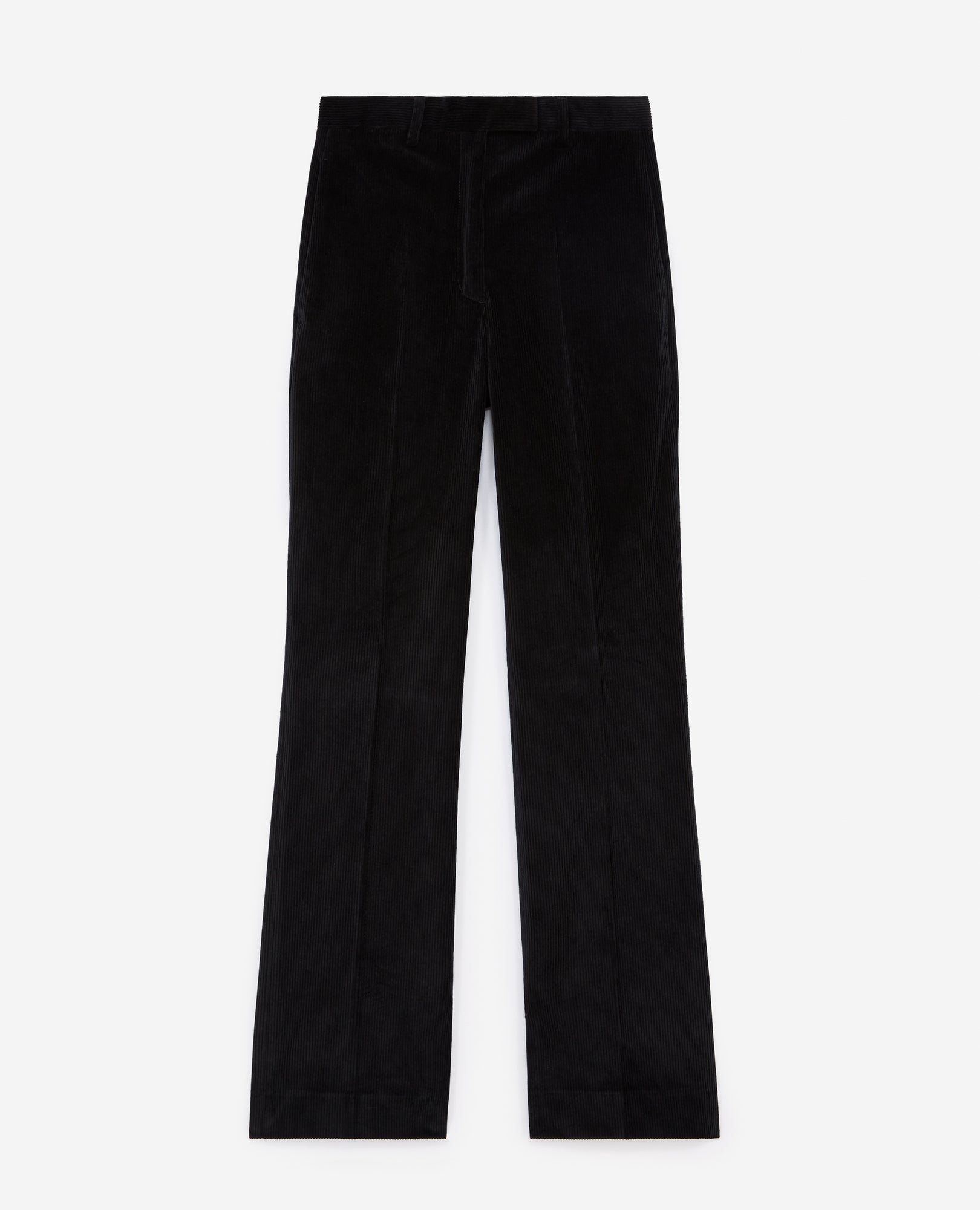 Loose-Fitting Velvet Pants | Women | Black