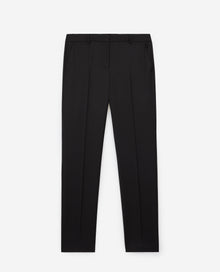 Formal Flowing Pants In Wool | Women | Black