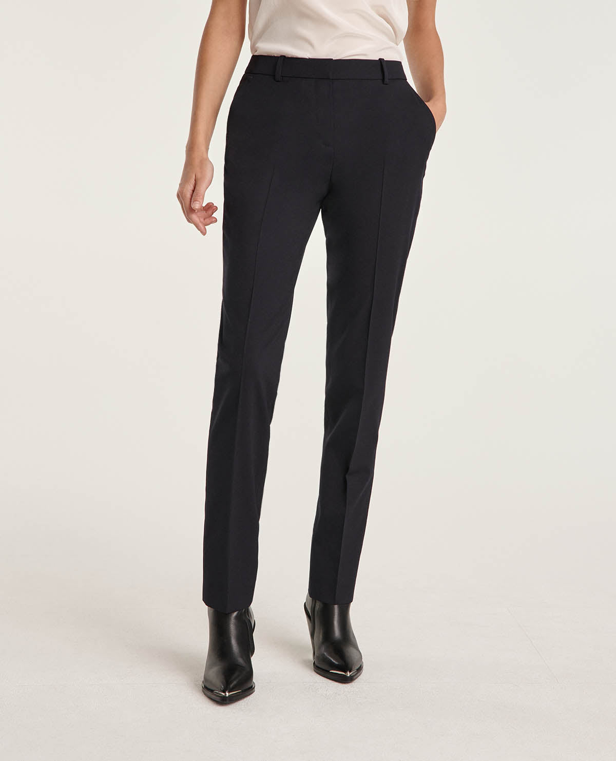 Blue Suit Pants In Wool | Women | Dark Navy