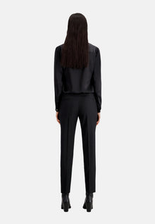 Wool Suit Pants Tailored Cut | Women | Black