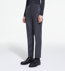 Gray Wool Suit Pants | Women | Grey