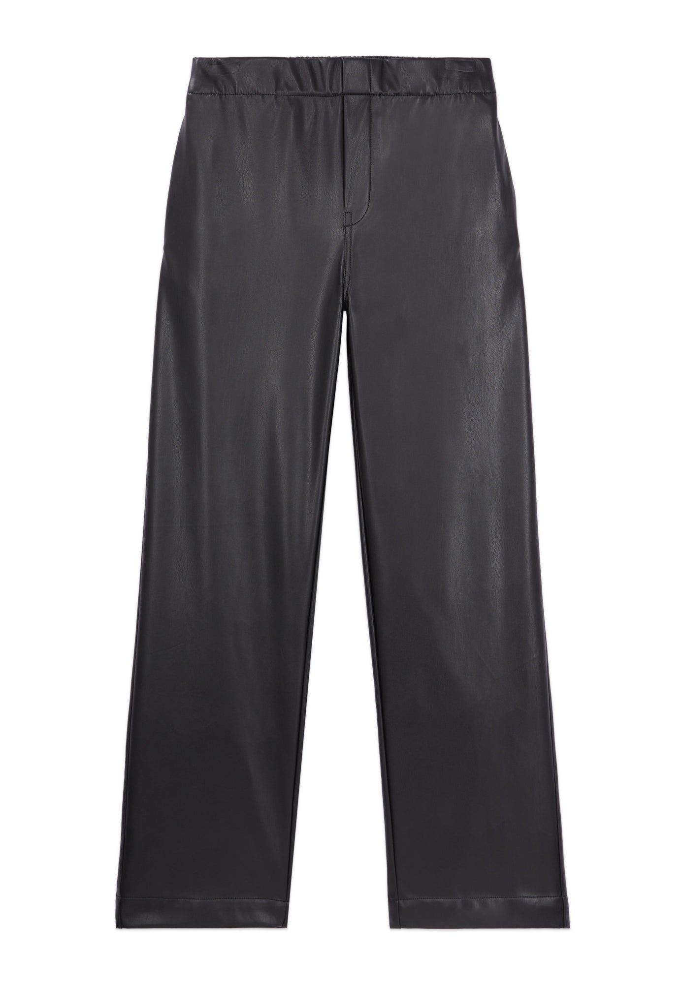 Leather Effect Trousers | Women | Black