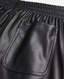 Leather Effect Trousers | Women | Black