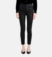 Leather Skinny Trousers | Women | Black