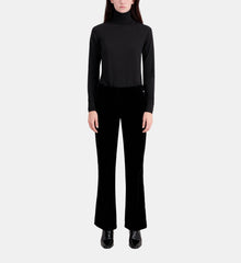 Velvet Suit Trousers | Women | Black