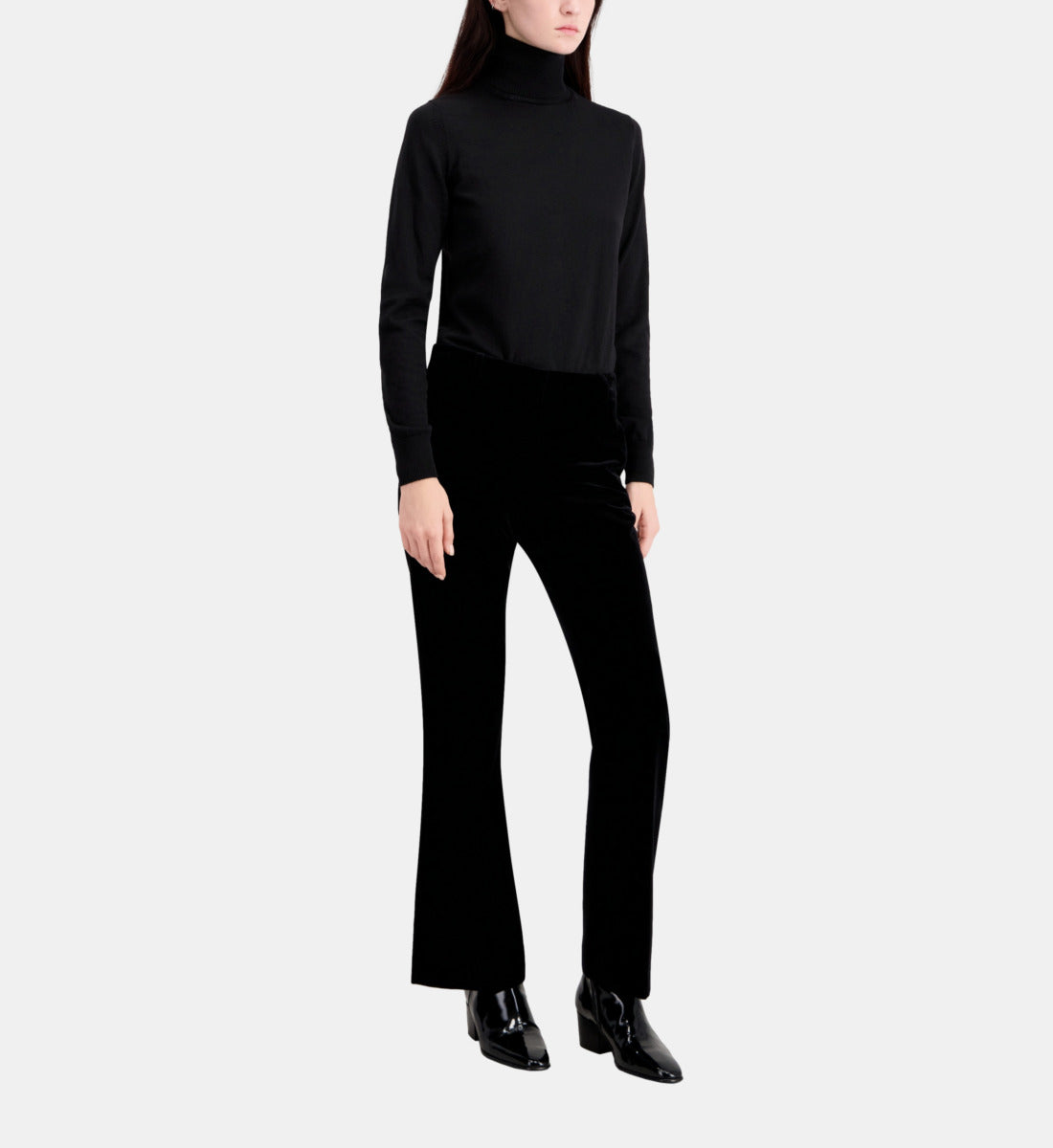 Velvet Suit Trousers | Women | Black