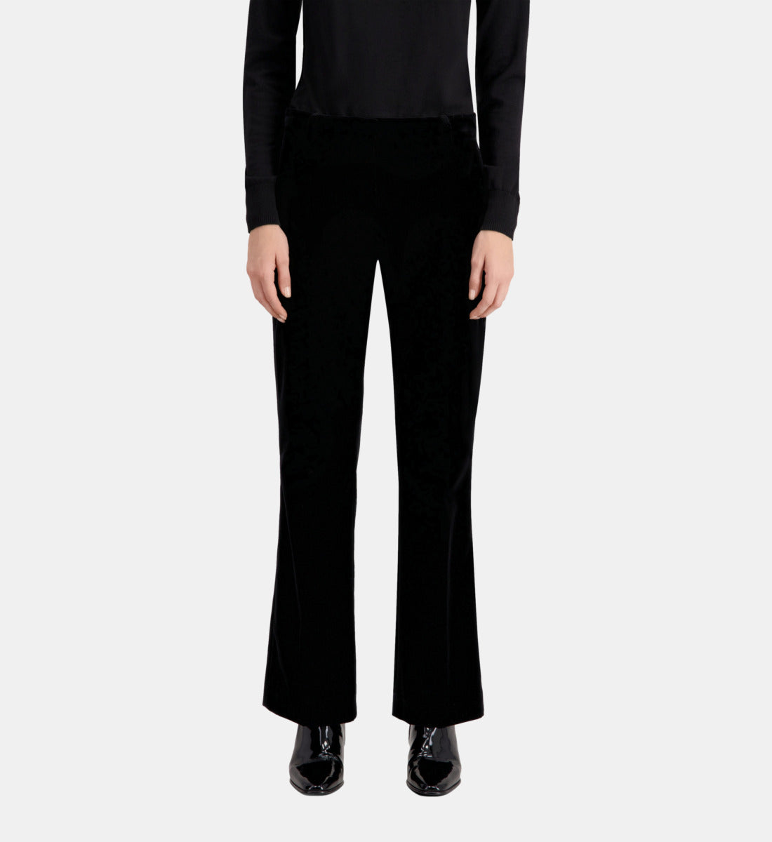 Velvet Suit Trousers | Women | Black