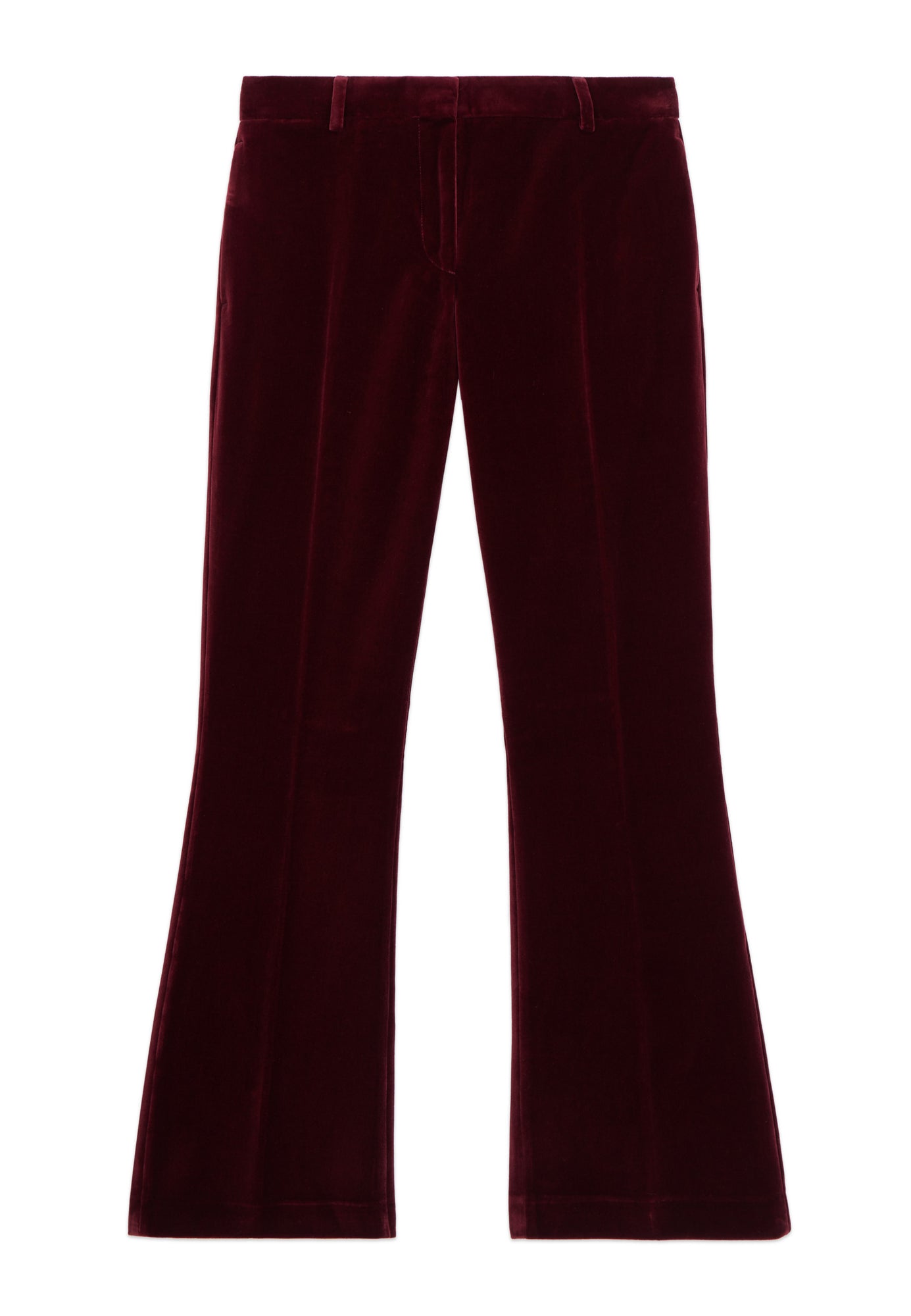 Velvet Suit Trousers | Women | Burgundy